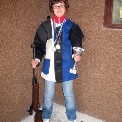 Mirela Petran sa zlatnom medaljom - serijska puška (08.04.2006.)