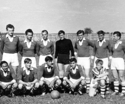 NK 'Radnik', 1969. godine (stoje slijeva: Hežmanek, Šafar, Zulumovski, Rendić, Ad. Miler, An. Miler, Bokulić; čuče: Petran, Žarković, Šafar, Krmpotić, Filipin)