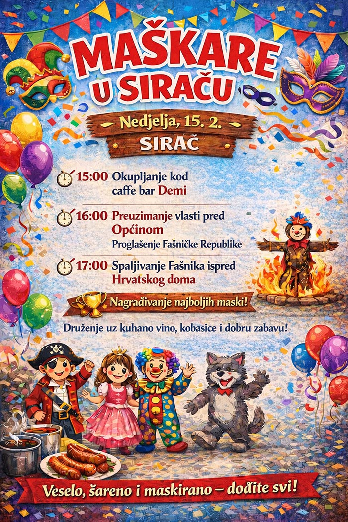 Plakat za Maškare 2026