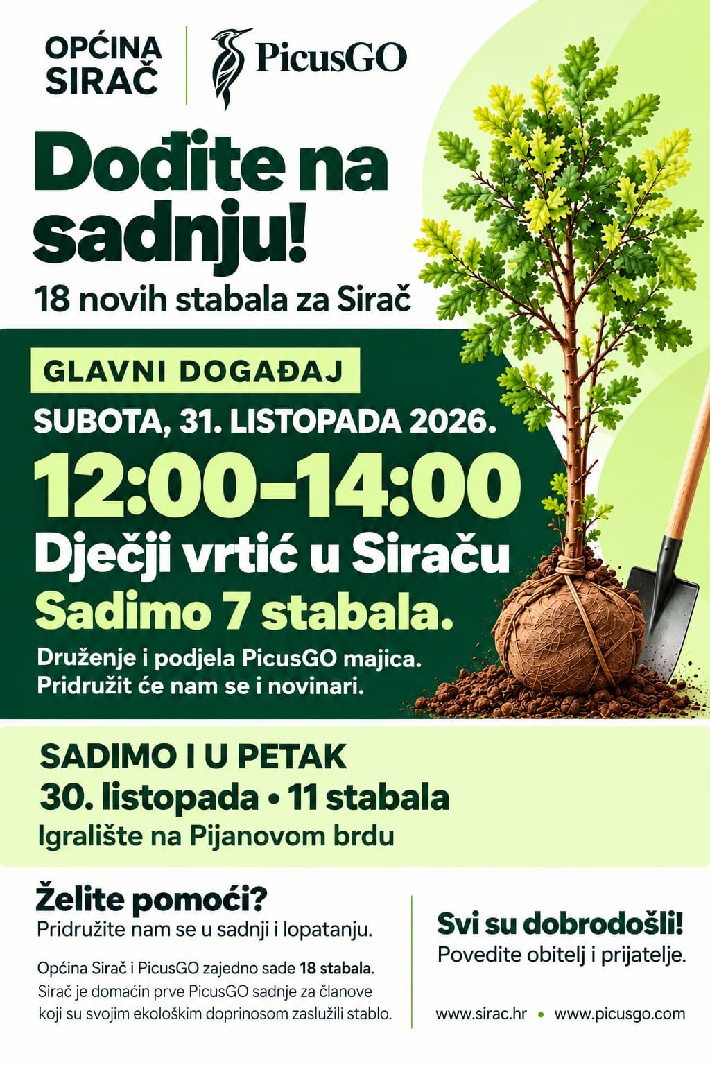 18 novih stabala za Sirač